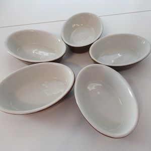 Vintage Hall 527 5 piece Brown bakeware set